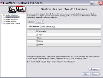 controle parental filtres