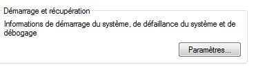 démarrage récupération vista