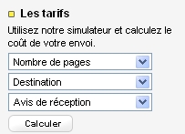 simulateur tarif