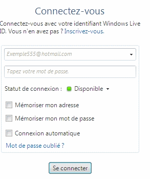 connexion messenger