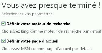 moteur de recherche page d'accueil